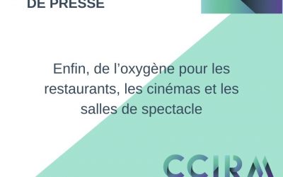 Enfin, de l’oxygène pour les restaurants, les cinémas et les salles de spectacle